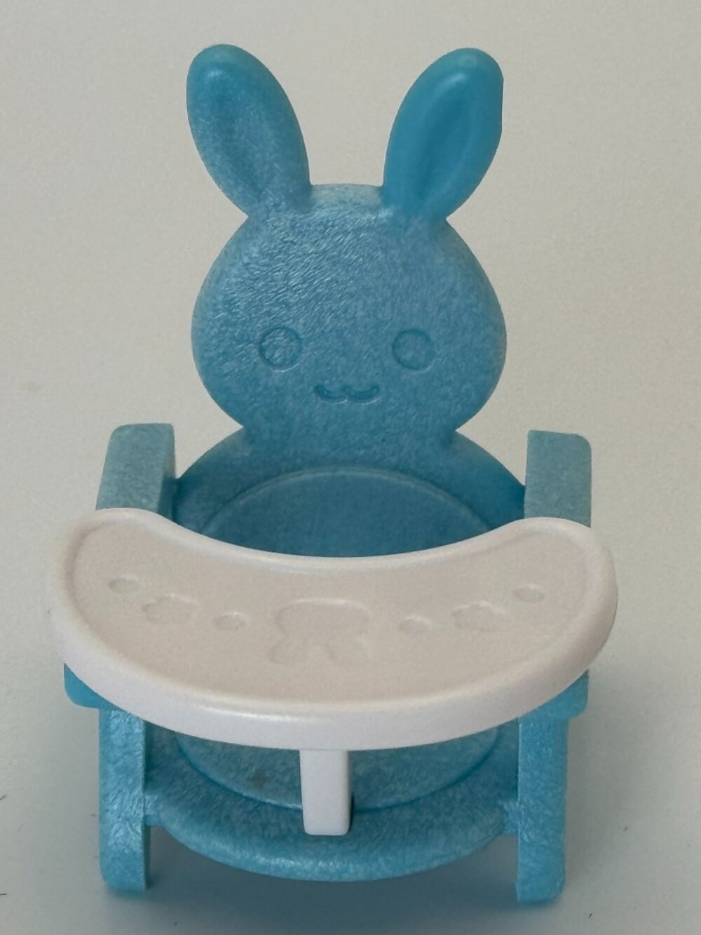Sylvanian Families Calico Critters BUNNY HIGH CHAIR Dollhouse Toy Blue Triplets